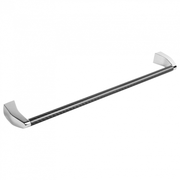 Полотенцедержатель COLOMBO DESIGN ROAD B8010.CR/CB широкий цвет хром-карбон