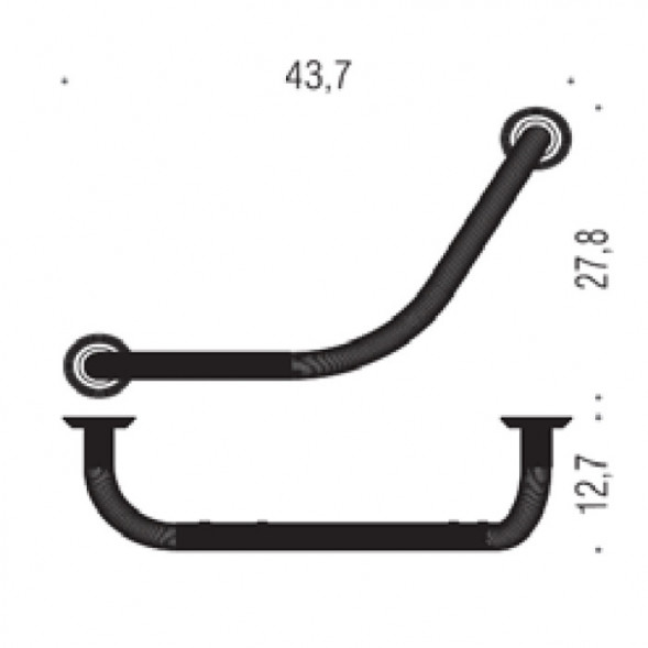 Поручень COLOMBO DESIGN HERMITAGE B3376.OA цвет античная латунь B3376.OA