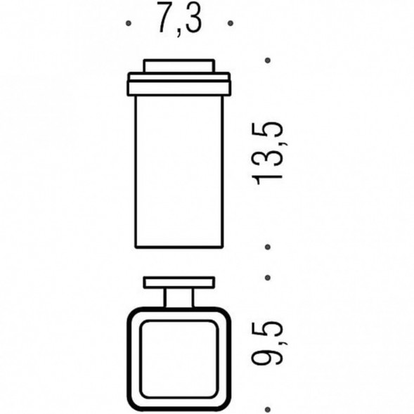 Стакан COLOMBO DESIGN BASICQ B3702 настенный цвет хром B3702.CR