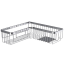 Полочка корзинка COLOMBO DESIGN ANGOLARI B9614 угловая одинарная с металлической полочкой цвет хром B9614.CR