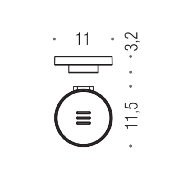 Мыльница COLOMBO DESIGN MINI B4001.OM подвесная цвет золото матовое B4001.OM