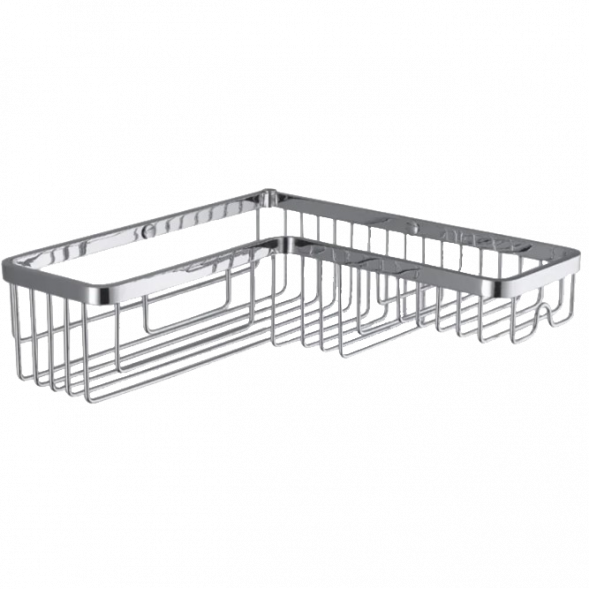 Полочка корзинка COLOMBO DESIGN ANGOLARI B9615 угловая одинарная цвет хром B9615.CR