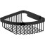 Полочка корзинка COLOMBO DESIGN ANGOLARI B9648.NM черный матовый, угловая одинарная съемная