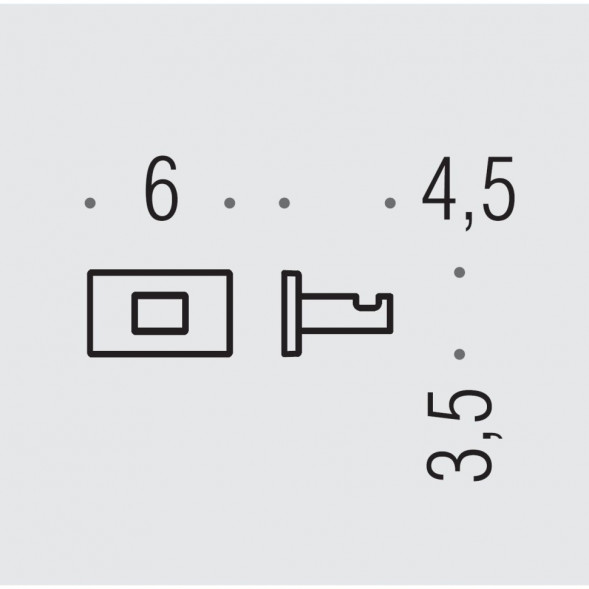Крючок COLOMBO DESIGN LOOK LC27.HPS1 одинарный цвет нержавеющая сталь LC27.HPS1