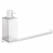 Полотенцедержатель с дозатором COLOMBO DESIGN LOOK B1674.BM настенный цвет белый матовый