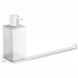Полотенцедержатель с дозатором COLOMBO DESIGN LOOK B1674.BM настенный цвет белый матовый
