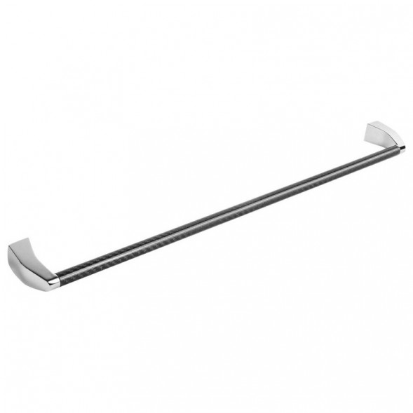 Полотенцедержатель COLOMBO DESIGN ROAD B8011.CR/CB широкий цвет хром-карбон B8011.CR/CB