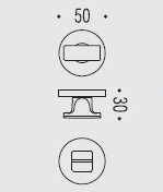 Фиксатор сантехнический Colombo Rosetta MF19 BZG графит матовый MF19BZG.GM