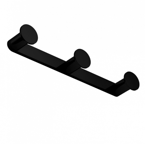 Крючок COLOMBO DESIGN MINI CD117.NM тройной цвет черный матовый CD117.NM