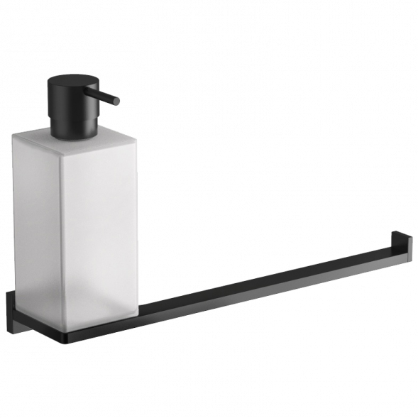 Полотенцедержатель с дозатором COLOMBO DESIGN LOOK B1674.NM настенный цвет черный матовый B1674.NM