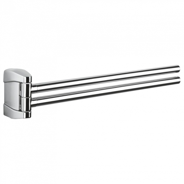 Полотенцедержатель COLOMBO DESIGN ROAD B8012 двойной цвет хром B8012.CR