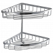 Полочка корзинка COLOMBO DESIGN ANGOLARI B9617 угловая двойная с крючком цвет хром B9617.CR
