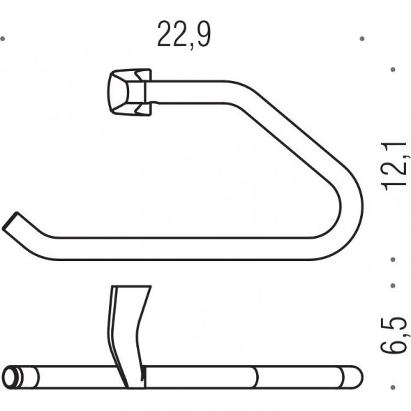 Полотенцедержатель COLOMBO DESIGN ROAD B8031 кольцо цвет хром B8031.CR