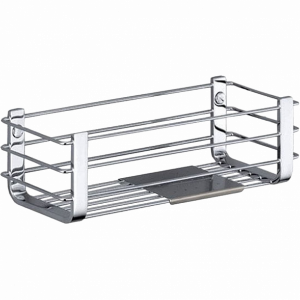 Полочка корзинка COLOMBO DESIGN ANGOLARI B9632 одинарная с металлической полочкой цвет хром B9632.CR