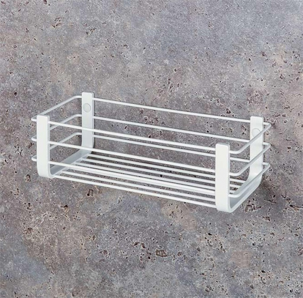 Полочка корзинка COLOMBO DESIGN ANGOLARI B9632.BM одинарная цвет белый матовый