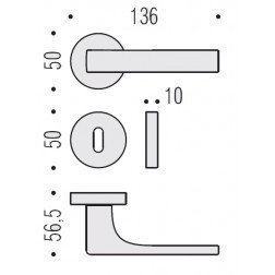 Дверная ручка Colombo ROBOCINQUE ID61RSB золото