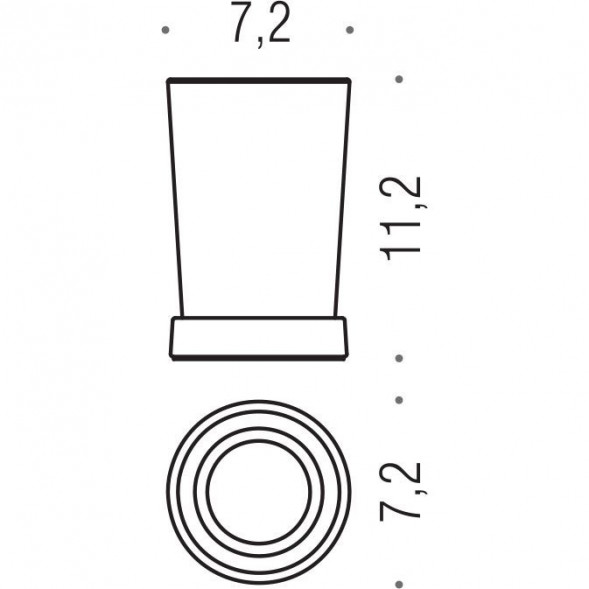 Стакан COLOMBO DESIGN ROAD B8041 настольный цвет хром B8041.CR