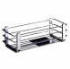 Полочка корзинка COLOMBO DESIGN ANGOLARI B9632.HPS1 одинарная с металлической полочкой цвет нержавеющая сталь