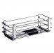 Полочка корзинка COLOMBO DESIGN ANGOLARI B9632.HPS1 одинарная с металлической полочкой цвет нержавеющая сталь