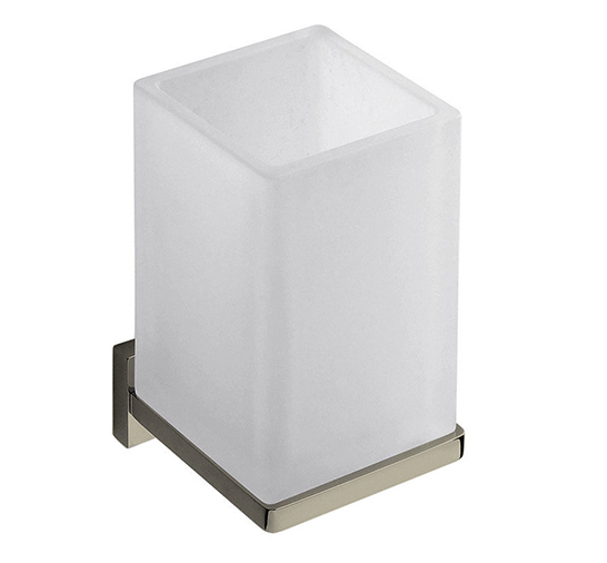 Стакан COLOMBO DESIGN LOOK B1602.HPS1 настенный цвет нержавеющая сталь B1602.HPS/1