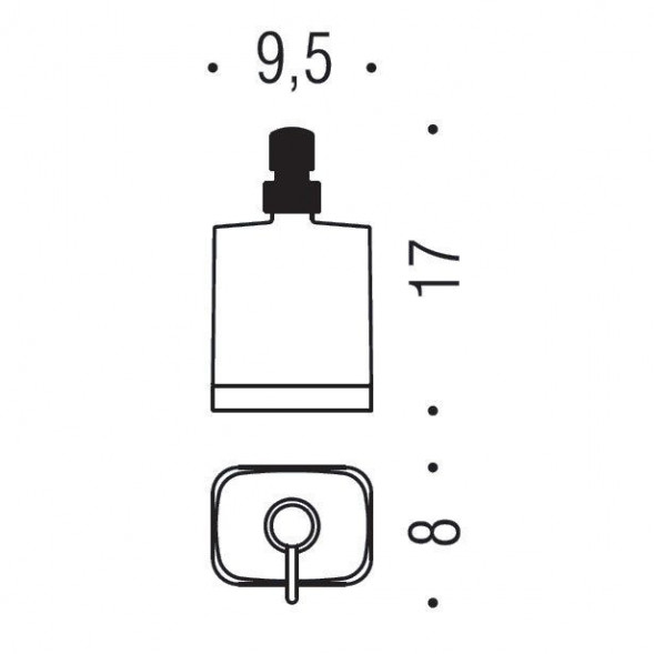 Дозатор COLOMBO DESIGN TIME W4280 настенный цвет хром W4280.CR