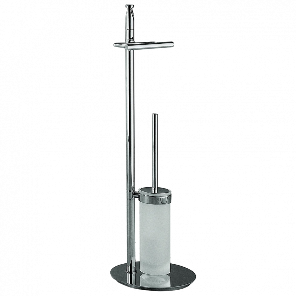 Стойка COLOMBO DESIGN PLANETS B9816 напольная с держателем туалетной бумаги и ершиком цвет хром B9816.CR