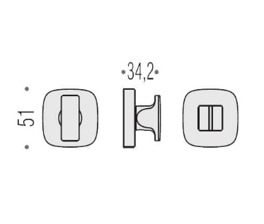 Фиксатор сантехнический Colombo Rosetta MR29 BZG хром MR29BZG.CR