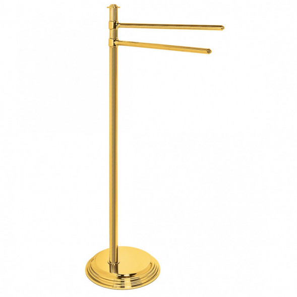 Стойка COLOMBO DESIGN HERMITAGE B3338.HPS с полотенцедержателем двойным цвет золото