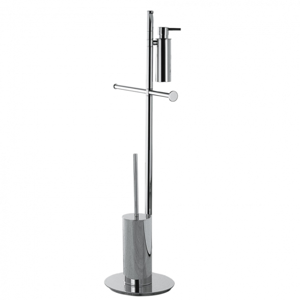 Стойка COLOMBO DESIGN PLANETS B9819 напольная с держателем туалетной бумаги и ершиком цвет хром B9819.CR