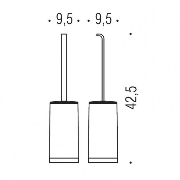 Ершик COLOMBO DESIGN TIME W4206 напольный цвет хром W4206.CR