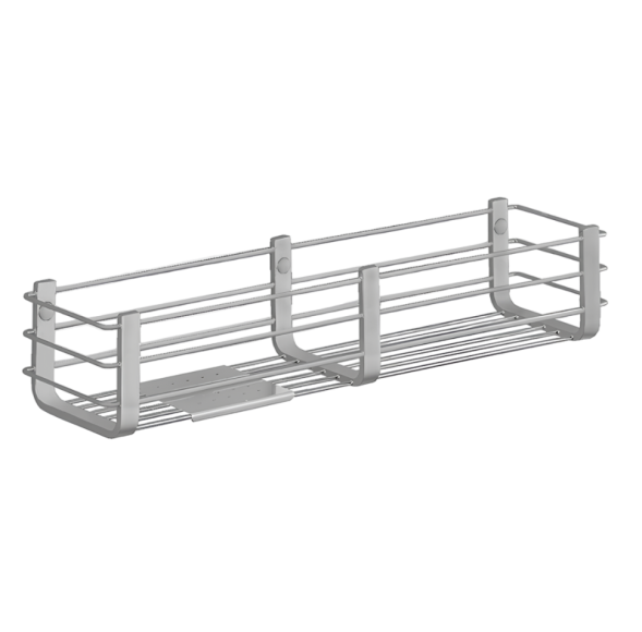 Полочка корзинка COLOMBO DESIGN ANGOLARI B9633.HPS1 одинарная с металлической полочкой цвет нержавеющая сталь