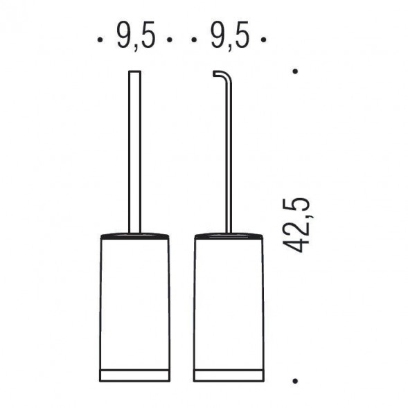 Ершик COLOMBO DESIGN TIME W4207 настенный цвет хром W4207.CR