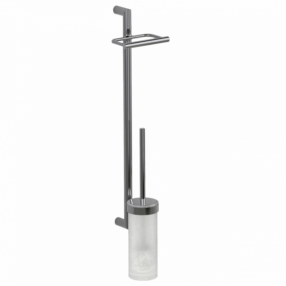 Стойка COLOMBO DESIGN PLANETS B9823 настенная с держателем туалетной бумаги и ершиком цвет хром B9823.CR