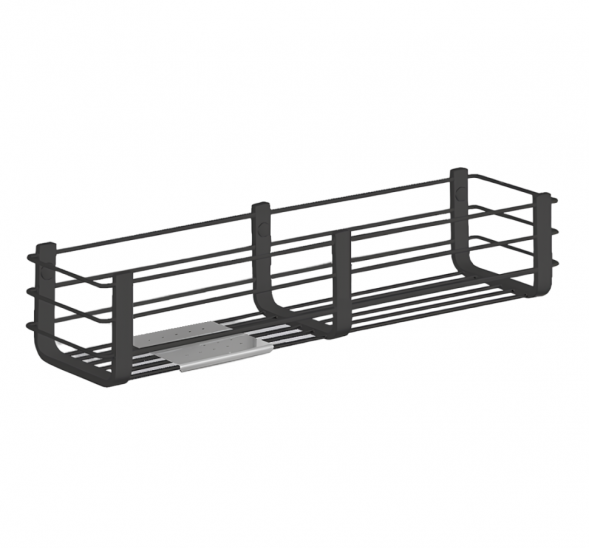 Полочка корзинка COLOMBO DESIGN ANGOLARI B9633.NM одинарная цвет черный матовый