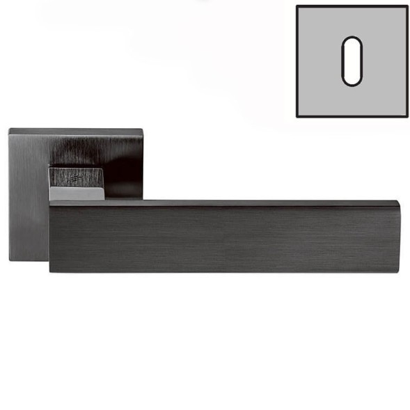 Дверная ручка Colombo ALBAL C91R графит / графит матовый LC91R.GL/GM