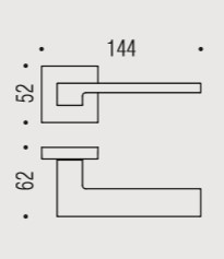 Дверная ручка Colombo ZELDA MM11RSB хром MM11RSB.CR