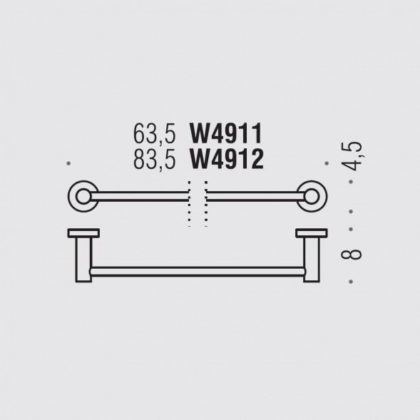 Полотенцедержатель COLOMBO DESIGN PLUS W4912.VM широкий цвет винтаж  матовый  W4912.VM