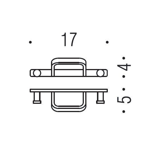 Крючок COLOMBO DESIGN TIME W4227 тройной цвет хром W4227.CR