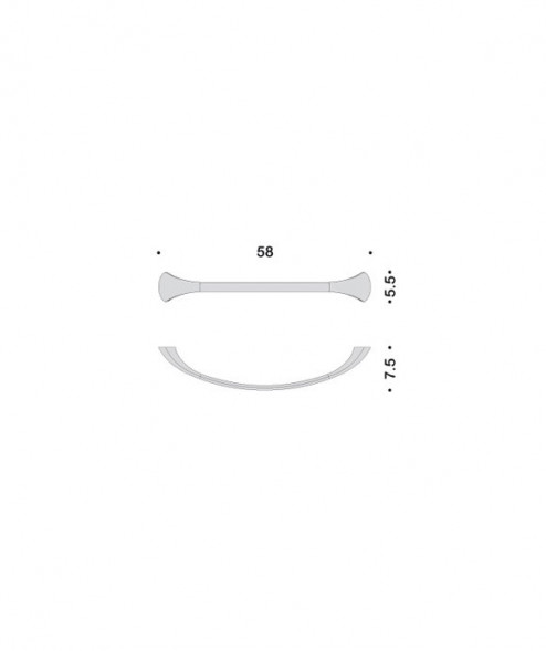 Полотенцедержатель COLOMBO DESIGN LINK B2411 цвет хром B2411.CR