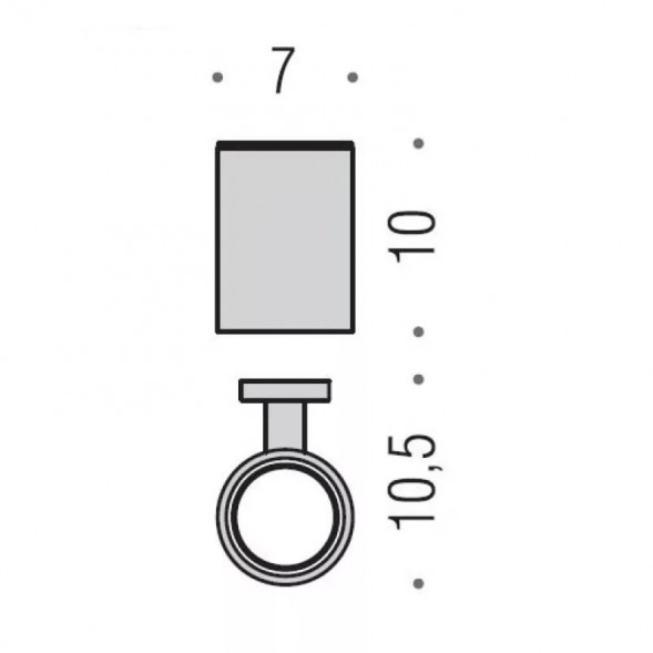 Стакан COLOMBO DESIGN PLUS W4902.VL настенный цвет винтаж