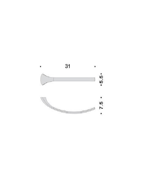 Полотенцедержатель COLOMBO DESIGN LINK B2412D одинарный цвет хром B2412D.CR