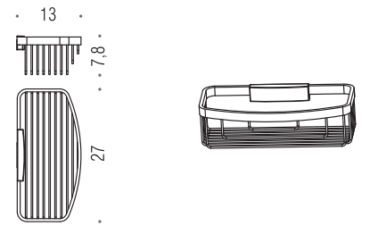 Полочка корзинка COLOMBO DESIGN ANGOLARI B9646 одинарная съемная цвет хром B9646.CR