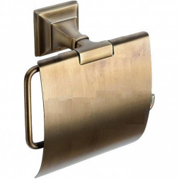 Держатель туалетной бумаги COLOMBO DESIGN PORTOFINO B3291.BR с крышкой цвет бронза