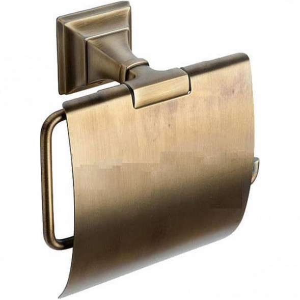 Держатель туалетной бумаги COLOMBO DESIGN PORTOFINO B3291.BR с крышкой цвет бронза