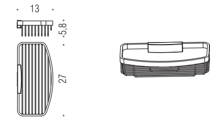 Полочка корзинка COLOMBO DESIGN ANGOLARI B9647 одинарная съемная цвет хром B9647.CR