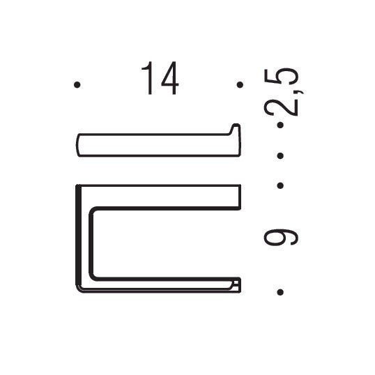Держатель туалетной бумаги COLOMBO DESIGN LULU B6208.HPS без крышки цвет золото
