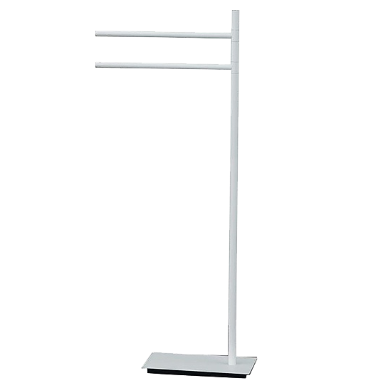Стойка COLOMBO DESIGN SQUARE B9901.BM напольная с полотенцедержателем цвет белый матовый
