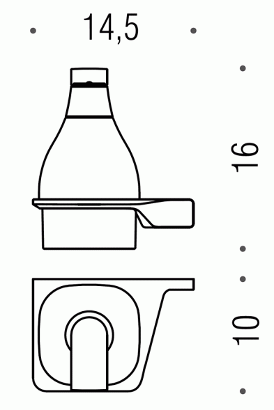 Дозатор COLOMBO DESIGN ALIZE B9330SX настенный цвет хром B9330S.CR