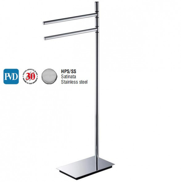 Стойка COLOMBO DESIGN SQUARE B9901.HPS1 напольная с полотенцедержателем цвет нержавеющая сталь