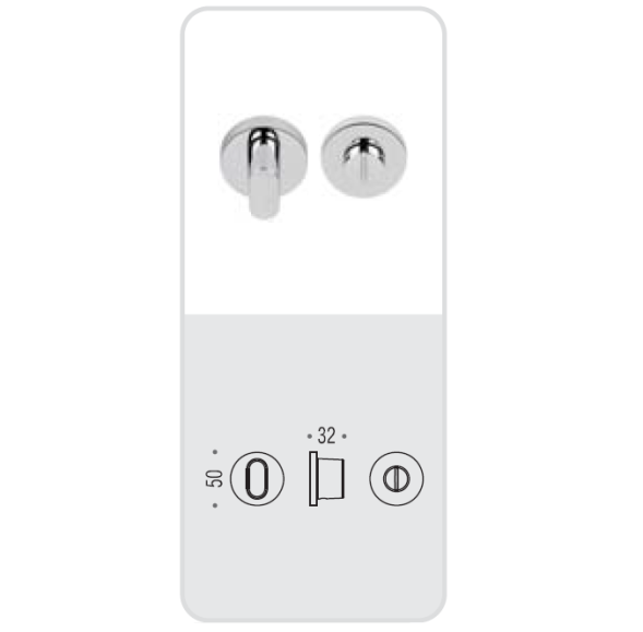 Фиксатор сантехнический Colombo Rosetta SE19 BZG графит SE19BZG.GL